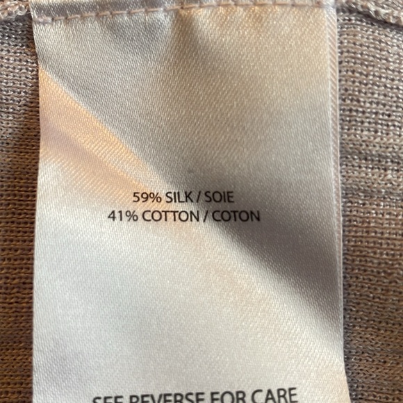 judith & charles Silk blend V-neck Long Sleeve Sweater - L - Picture 11 of 13